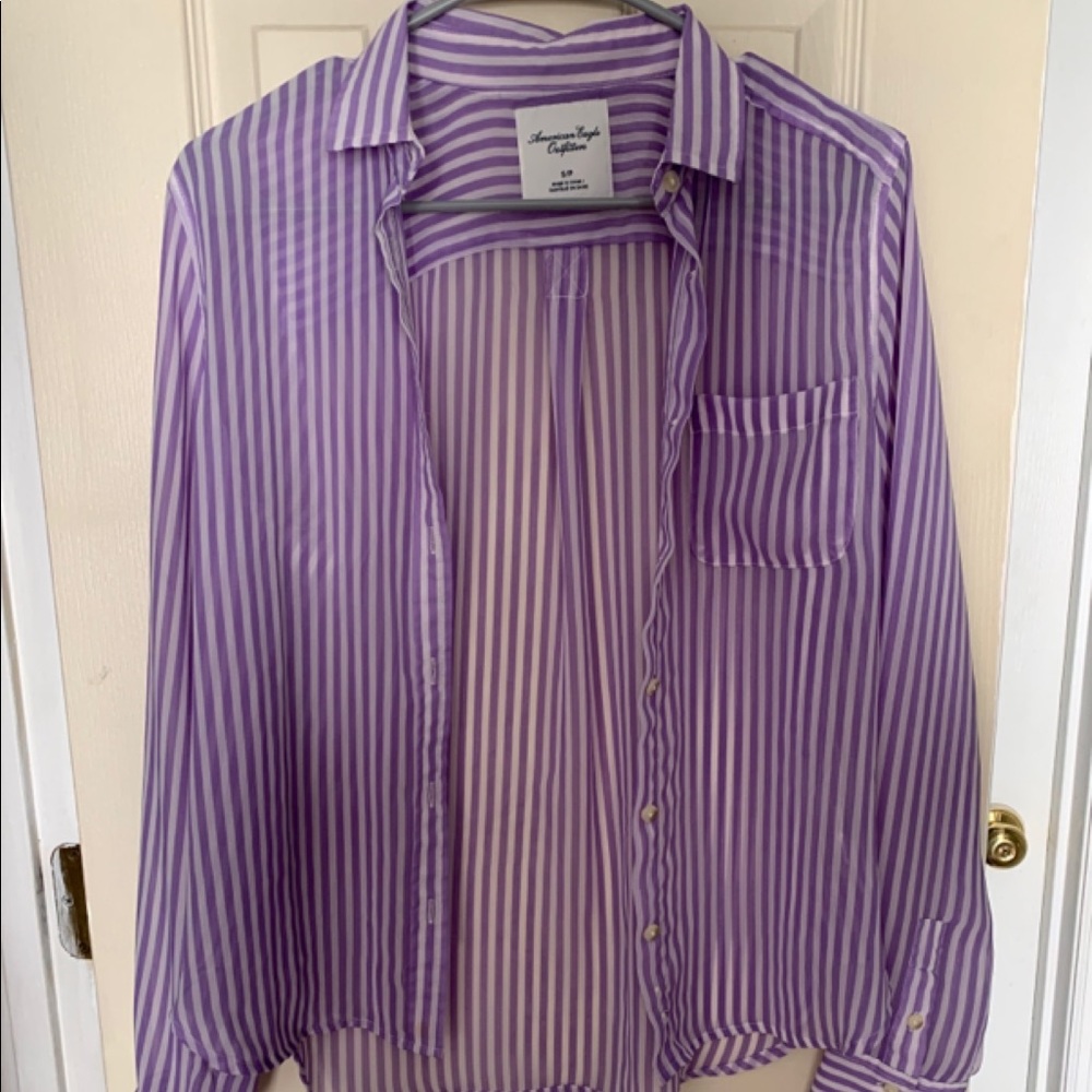 American Eagle Button Up & Matching Layering Tank